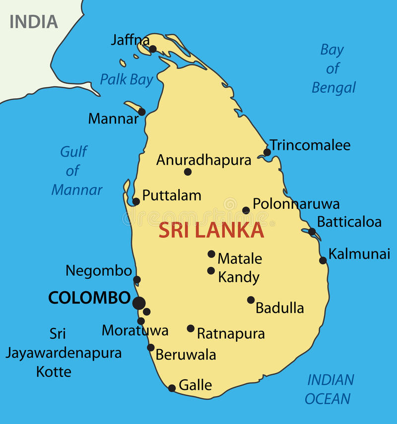 Que Oceano Banho O Pais Sri Lanka - LIBRAIN